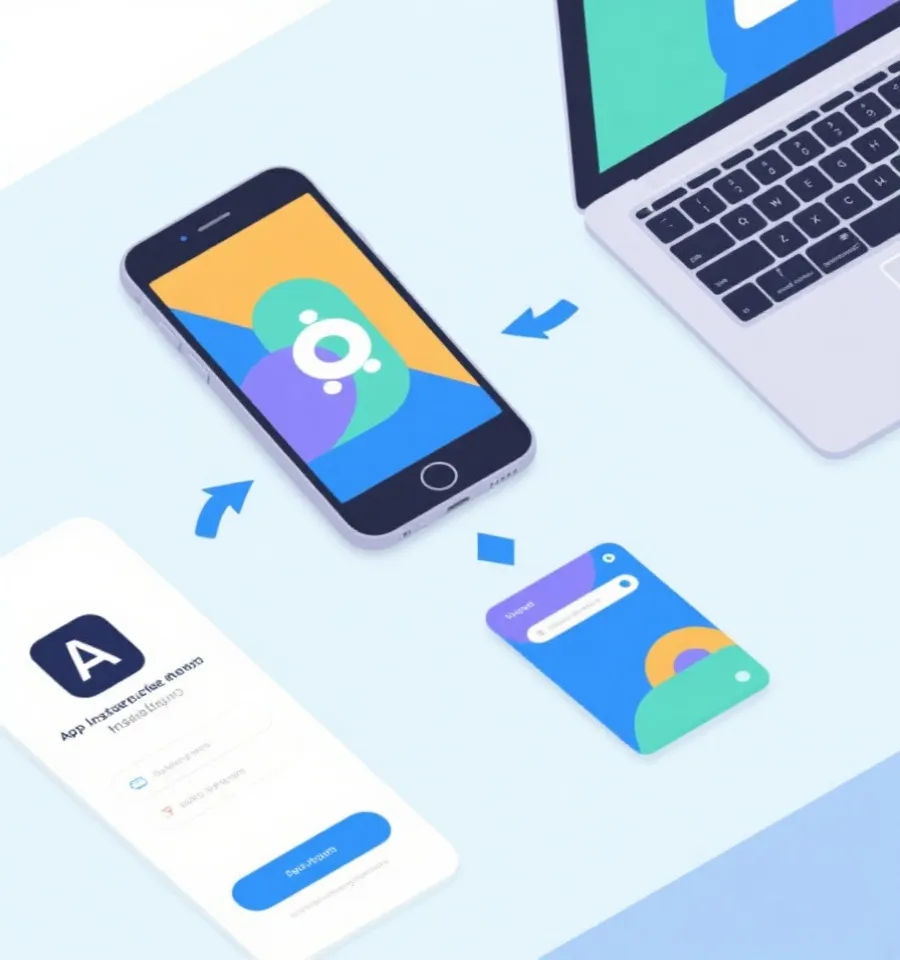 官方APP与终端下载流程示意图